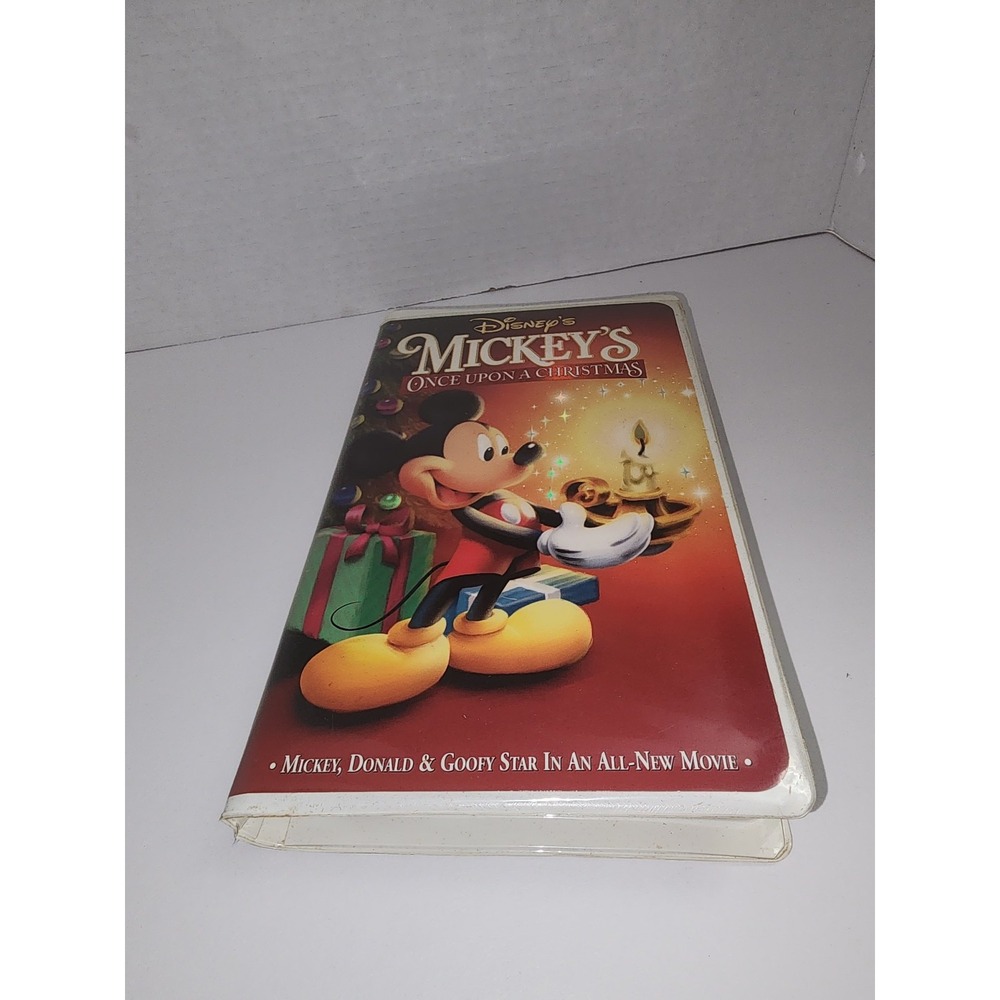 Disney's Mickey's Once Upon a Christmas VHS Clamshell Movie‎